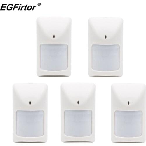 Security Alarm Wired PIR Motion Detector Infrared Sensor Detector With Anti-Tamper Home Burglar Alarm System With Relay Output