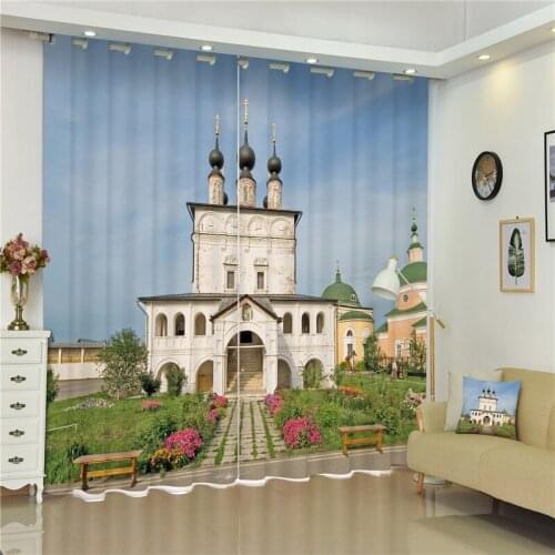 Customized Lavender Luxury 3D Blackout Window Curtain Drapes For Living room Bed room Hotel Wall Tapestry Cortinas