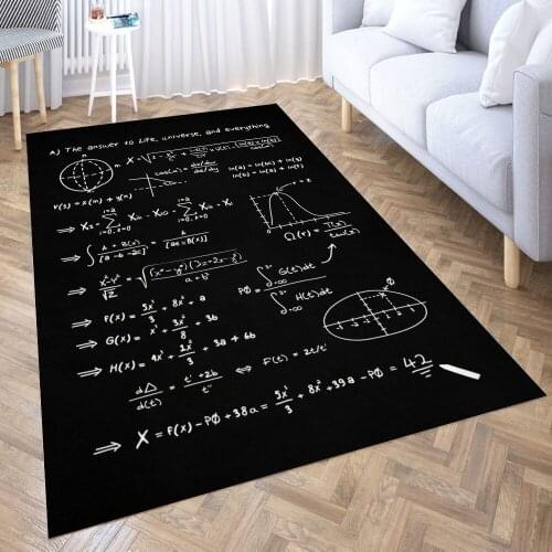 The Hitchhikers Guide to Carpet for Living Room 3D Anime Cartoon Rug Gamer Teen Room Bedside Lounge Rug Kids Children Floor Mats