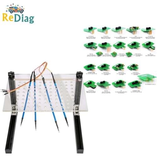 BDM FRAME Original NEW LED ECU Programming Adapter 4pcs Probe Pens For FGTECH LED BDM Probe 22pcs Full Adapters