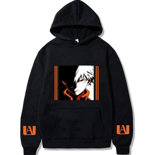 My Hero Academia Japanese Anime Hoodies Pullovers Men With Pockets Tops Men