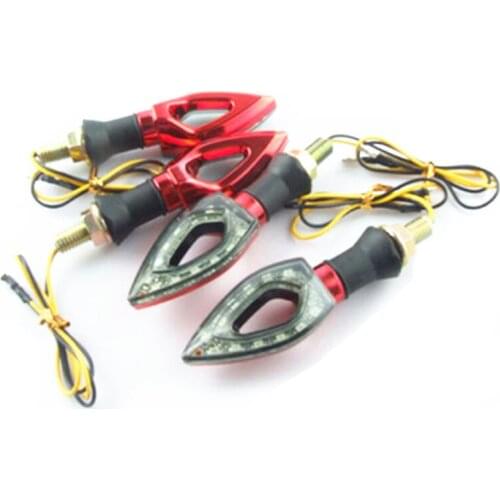 Universal LED Turn Signal Motorcycle Light Amber Blade Lamp Indicator Blinker Scooter Offroad For Honda Yamaha Kawasaki Suzuki