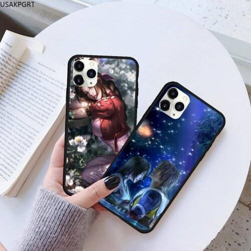 USAKPGRT Final Fantasy VII FF7 Anime Phone Case Rubber for iPhone 11 pro XS MAX 8 7 6 6S Plus X 5S SE 2020 XR case