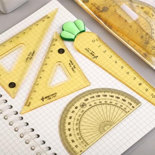 20sets Cute Carrot Ruler Set School Supplies Stationery Kawaii Ruler for Kids Study Accessories Percision Measuring Tools School