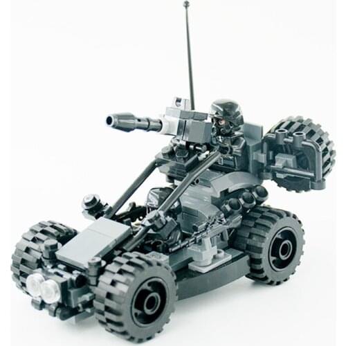 Military German Tiger Tank Car Armored Building Blocks Compatible Army WW2 Soldier Weapon Bricks Children Toys On Sale B38