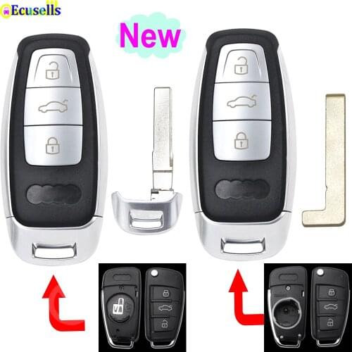 High Quality Modified New 3 Buttons Remote Key Shell Case Fob for Audi A2 A3 A4 A6 A6L A8 TT S6 Q7