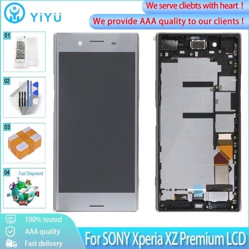 5.5" Original LCD Screen For SONY XPERIA XZ Premium LCD Display With Touch Panel G8142 G8141 LCD Digitizer Assembly Replacement