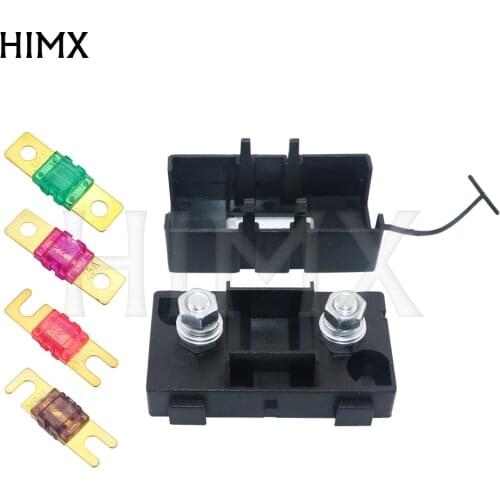 2pcs ANS-H Bolt Type Fuse Holder 52x28mm Safety Plate Base Car Automotive Carrier Fuse Box 20A 50A 70A 80A 100A 150A 175A 200A
