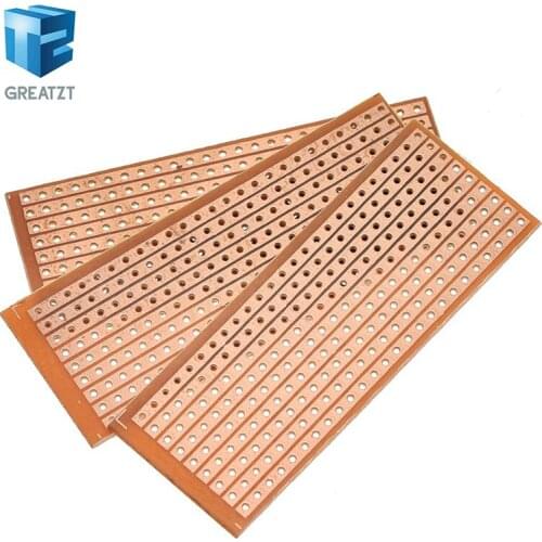 5PCS DIY 2.5x6.4 2.5*6.4CM Prototype Paper PCB Universal Experiment Matrix Circuit Board Single Row Continuous Hole 25x64mm