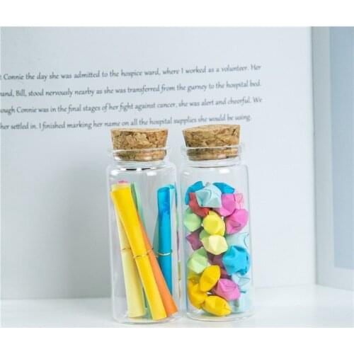 65ml Glass Bottles With Cork 37*90*27mm 12pcs/lot For Wedding Holiday Decoration Christmas Gifts