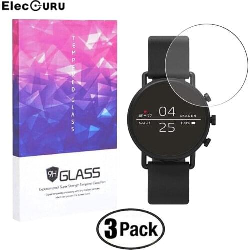9H Tempered Glass Screen Protector For Skagen Falster 2 HD 2.5D Explosion-proof Anti Scratch Bubble-free Protective Glass Film