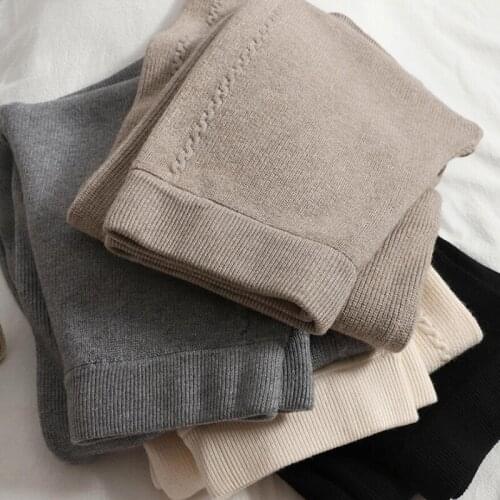 AINICECAI Women's Knitted Trousers