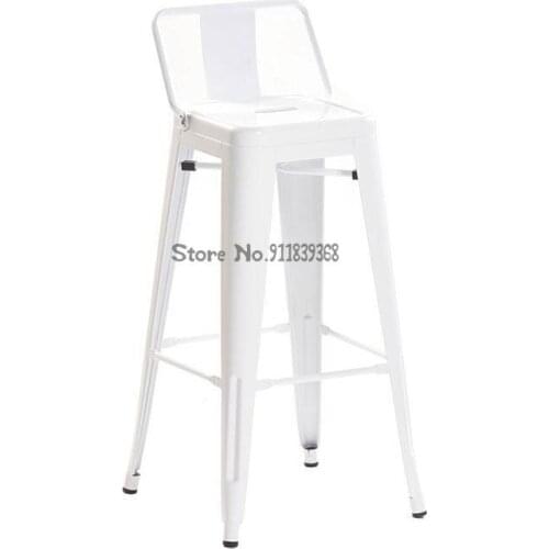 Wrought iron bar stools modern minimalist home bar cafe fashion designer bar stools Nordic style high stools