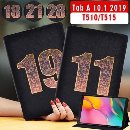 Tablet Case for Samsung Galaxy Tab A 10.1 inch 2019 T510/T515 Shockproof Folding Stand Tablet Cover Case + Stylus
