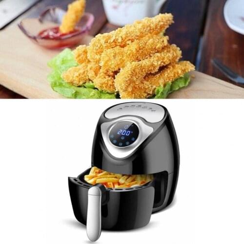 Fries Cooker LCD Digital Screen Large Capacity Smart Electric Fryer without Oil Home Cooking Automatic Electric Fryer Home