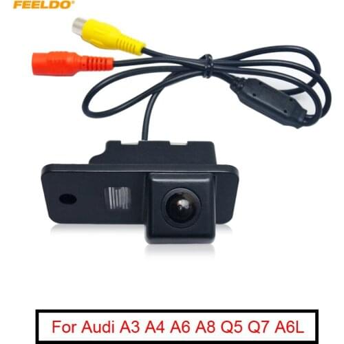 FEELDO 1Set Car Rear View Camera CMOS Parking Camera For Audi A3 A4 A6 A8 Q5 Q7 A6L Backup Camera