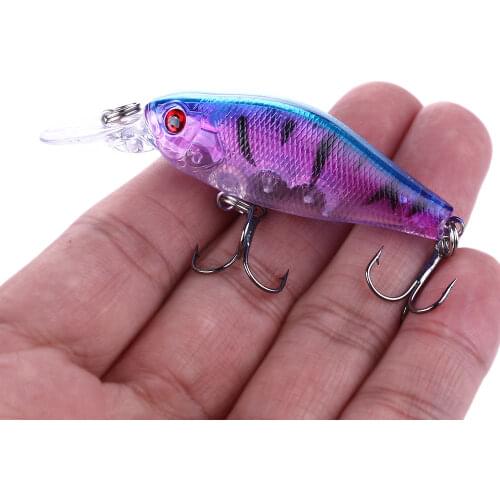 HENGJIA 1PC 7CM 9G Crankbait Fishing Bait Diving 0.5-1.5M Fishing Wobbler Hard Crank Lure Baits Fishing Tackle