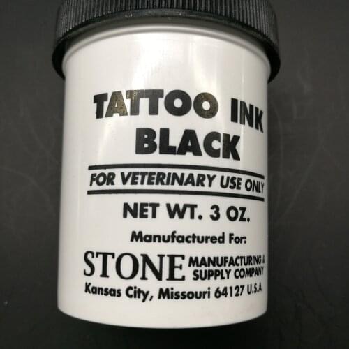 Imported tattoo forceps ear tattoo ink black ink for animal ear forceps forceps, ink / pet pig and sheep