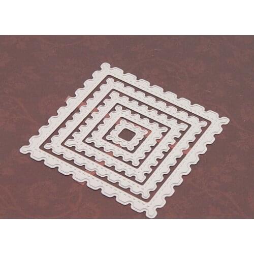 Square Shape Metal Cutting Dies Paper Cutting Card Template Stamp Frame Stencils DIY Scrapbooking Card Embossing Cutting Dies