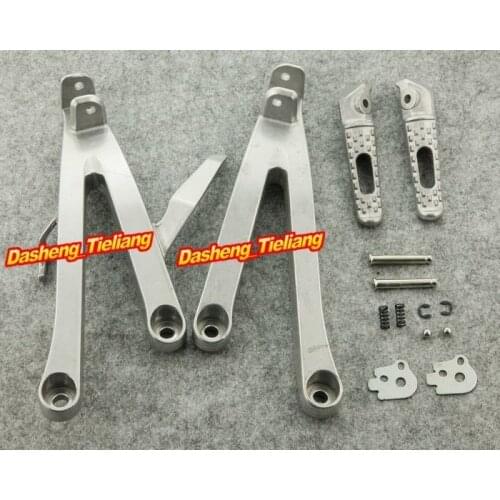 Aluminum Alloy NEW Passenger Rear Foot Pegs Footrest Brackets for Honda 2007-2011 CBR600RR, Motorcycle Spare Part Accessories
