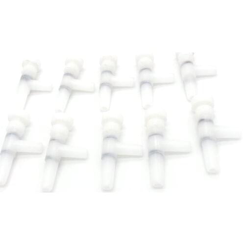 5pcs White Aquarium Air Regulator Flow Tube Pipe Divider Valve Adjustable Oxygen Pump Tank Volume Control Valve Check Valve New