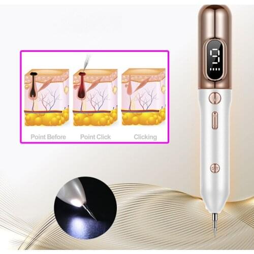 Rechargeable Laser Beauty Spotting Pen Freckle Pen Portable Freckle Remover LCD Mole Removal Dark Spot Clean Beauty Remaval Tool