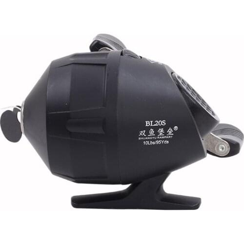 Archery Fishing Reel BL20s Compound Recurve Bow Hunting Shooting Gear Black 30 Meter Rope Bowfishing Reel