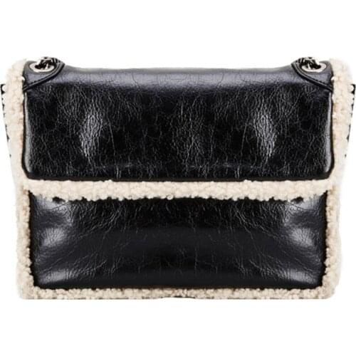 Retro PU Leather Women Handbags Vintage Ladies Small Tote Shoulder Chain Bag Fashion Female Clutch Purse Top Handle Bags