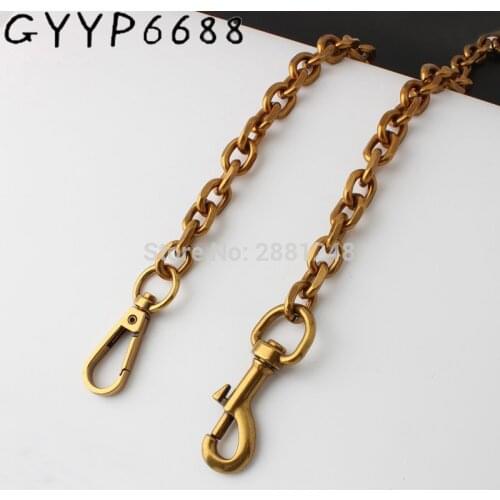 High quality width 11mm old gold Chains Shoulder Straps for Handbags Purses Bags Strap Replacement Handle Accessories