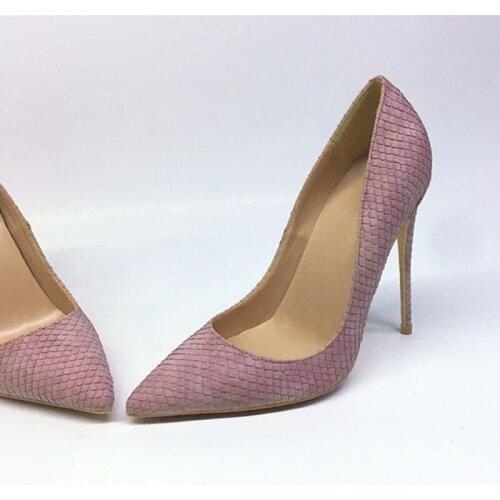 Pink Pointed Toe Women Pumps Elegant 12cm High Heels Ladies Shoes 10cm Thin Heel 8cm Party Shoes YG036 CHENSIR9