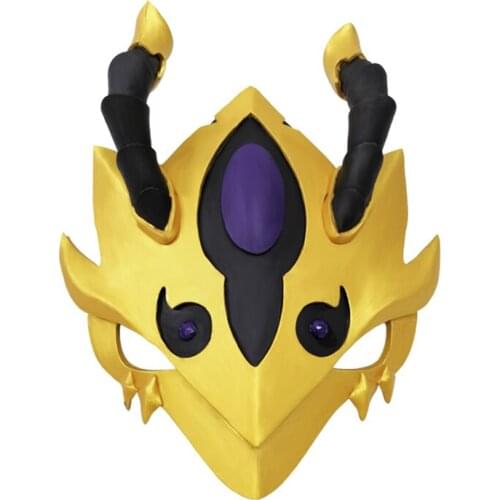 Gold FGO Prince of Lanling Cosplay Mask Fate Grand Order Lan Ling Wang Cosplay Headwear Game Fate Cosplay Costume Accessories