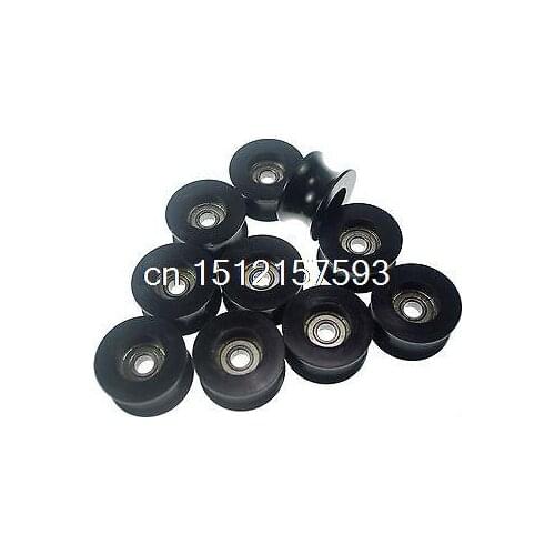 10)8*40*20.7mm 0840UU 8mm Groove Guide Pulley Sealed Rail BallBearing 8*40*20.7