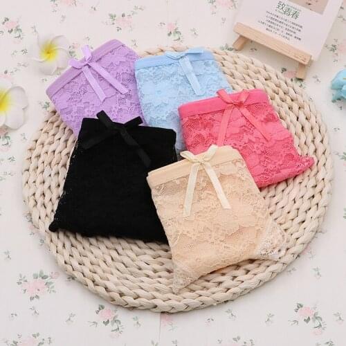 10 Pcs/lot kid underwear Floral Children Girl Lace Short Panties Kids Underwear for Girl Briefs Soft Cotton Baby Underpants