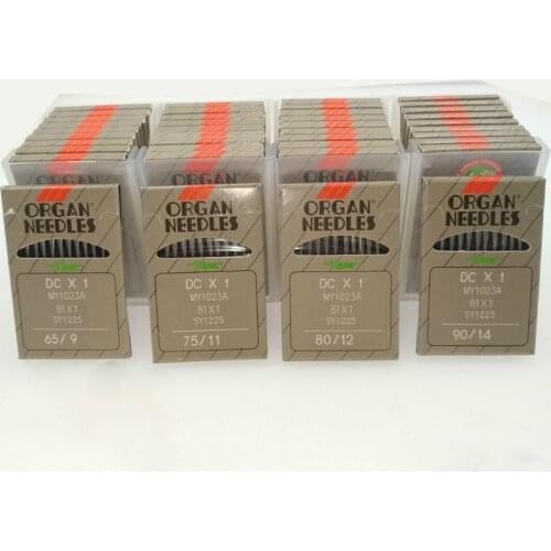 10PCS ORGAN DCX1 Sewing Needles Japan Overlock Industrial Sewing machine JUKI siruba brother pfaff size 11 12 14 16 18