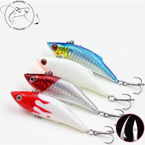 3D Eyes Anti-Corrosion Bionic Plastic Fishing Bait 8cm/10g Artificial VIB Sinking Wobblers Freshwater Fishing Lure Hard Bait
