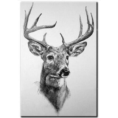 5D DIY Diamond Embroidery animal Full Square Diamond Painting Cross Stitch deer head Pictures Of Rhinestones Mosaic Decor RS200