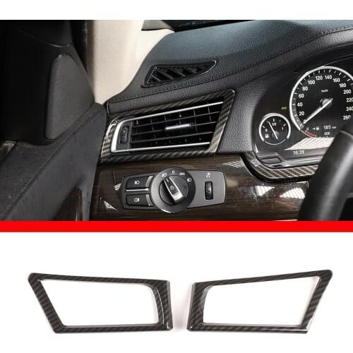 For 2009-2014 BMW 7 Series F01 F02 F03 F04 car styling instrument panel side air outlet frame ABS car interior accessories