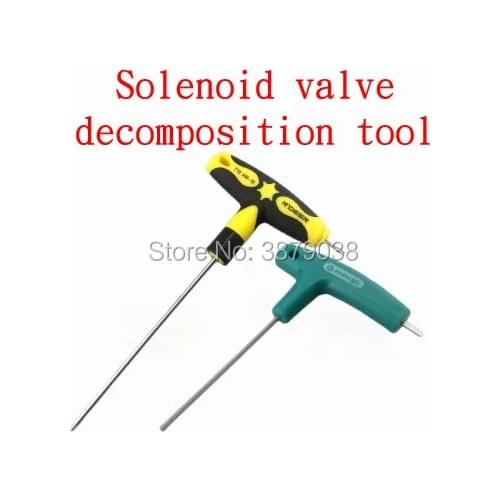 Bos-ch injector solenoid valve decomposition XiiChai solenoid valve bore screw removal tool plum hex T0213