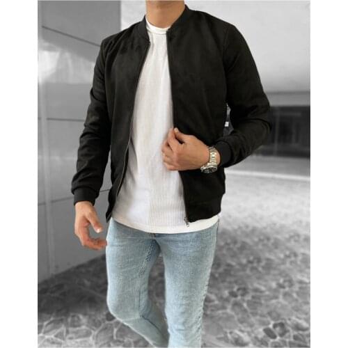 Fba_Shop Men's Suede Jackets