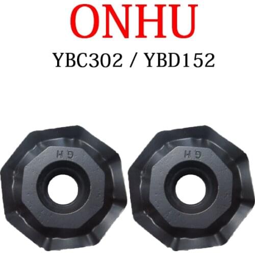 ONHU Carbide Inserts 060408-PF 060408-PM 08T624R-GM YBC302 YBD152 CNC Octagonal Milling Blades Lathe Machine Tool Shank Bar