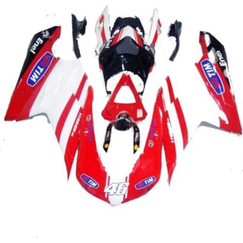 H-Aftermarket body parts fairing kit for Ducati 848 1098 1198 07 08 09 10 11 red fairings 848 1198 2007-2011