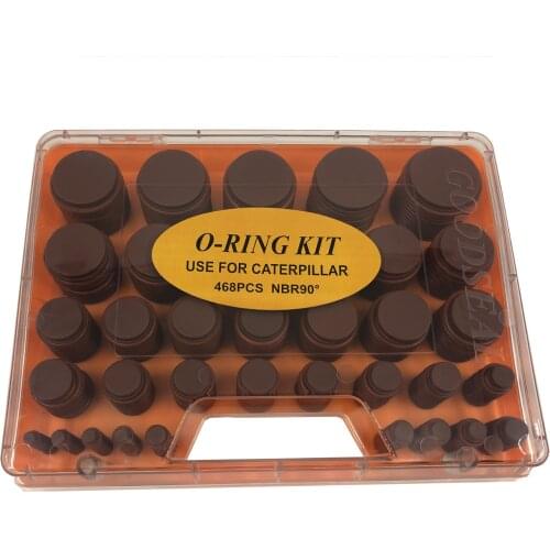 468PCS GOODSEAL Caterpillar Cat O-ring Kit hardness of brown NBR 90