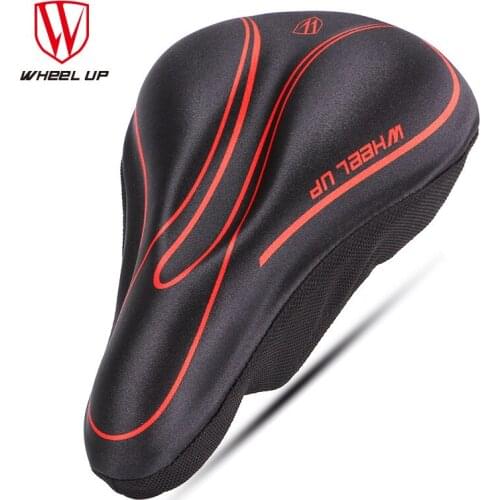 New Silicon Gel MTB Bicycle Saddle Cover Comfortable Cycling Bike Saddle Mat Soft Bike Pad Cushion almofadas cojines parts red