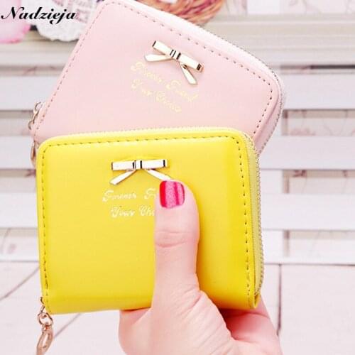 New Womens Wallet Card Package Candy Color Wallets Small Purse Coin bag Fashion Ladies Purses Wallet Designer Money Purse