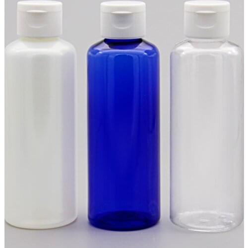 Wholesale 150ml flip top plastic travel set bottles containers,empty PET bottle 50pcs/lot free shpping