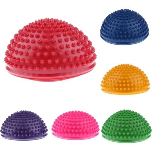 Hedgehog Style Balance Pods, Yoga Half Ball Dome Balance Trainer, Anti-Slip Hedgehog Exercise Balance Ball for Home and Gym Use