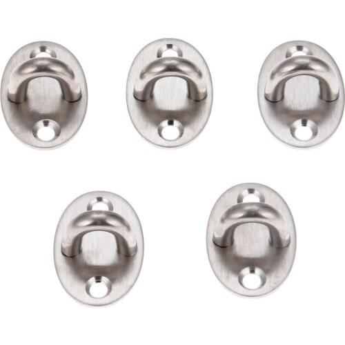 5Pc Stainless Steel Ceiling Hooks U-shaped Ceiling Mount Hook Base Ceiling Fans/Leisure Sofa/Sandbags/Hammocks/Rings Fixed Hook