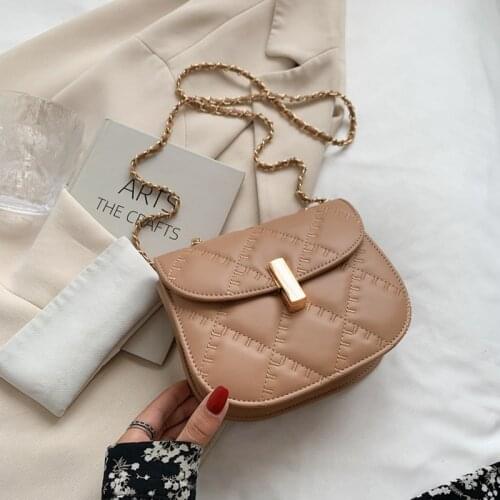 Luxury New Crossbody Bags For Women Fashion Plaid Shoulder Bag Female Chain Cross Body Messenger Bags Ladies Small Handbags