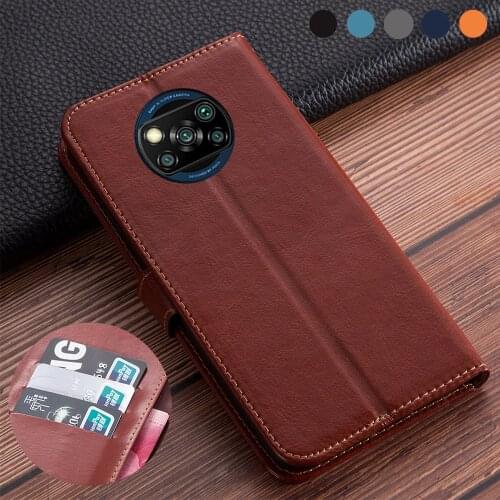 Luxury Flip book leather case on For Xiaomi MI Poco X3 NFC Cover poco x3 nfc чехол on For Xiaomi Poco X3 NFC pocox3 ksiomi Cover