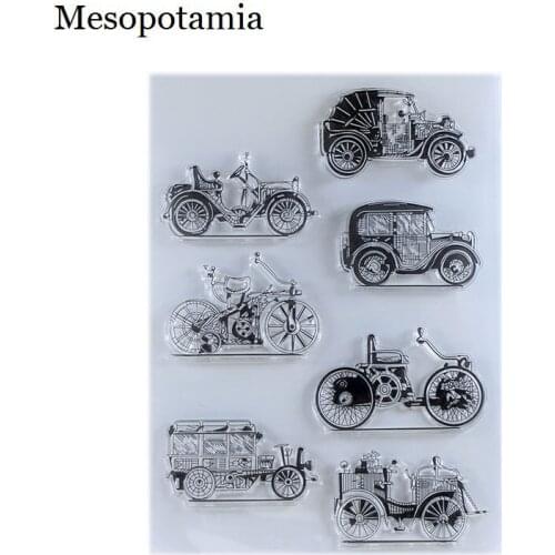 DIY Scrapbooking Albums Stamp Seal Car Traffic Tools Embossing Silicone Transparent Stamp Card Making Decoration Stamps Seal